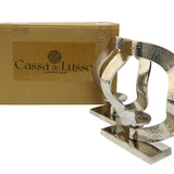 Double Ring Silver candle Stand