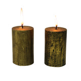 Golden Distress pillar Candle