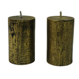Golden Distress pillar Candle