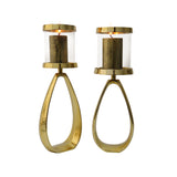 Golden Distress pillar Candle