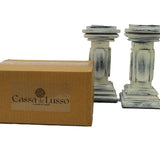 Wooden Pillar Candle Stand